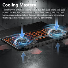 Load image into Gallery viewer, acer Nitro V Gaming Laptop | Intel Core i7-13620H Processor | NVIDIA GeForce RTX 4050 Laptop GPU | 15.6&quot; FHD IPS 165Hz Display | 16GB DDR5 | 1TB Gen 4 SSD | Wi-Fi 6 | Backlit KB | ANV15-51-723D
