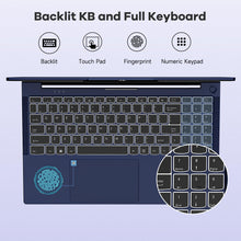 Load image into Gallery viewer, NIMO 15.6&quot; IPS FHD-Gaming-Laptop, 6 Cores AMD Ryzen 5 6600H 32GB DDR5 RAM 1TB SSD (Beat i7-1165G7 up to 4.5GHz) 660M 6nm GPU-Computer with 100W Type-C Backlit Keyboard, Fingerprint
