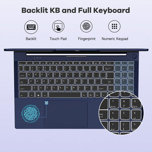 NIMO 15.6" IPS FHD-Gaming-Laptop, 6 Cores AMD Ryzen 5 6600H 32GB DDR5 RAM 1TB SSD (Beat i7-1165G7 up to 4.5GHz) 660M 6nm GPU-Computer with 100W Type-C Backlit Keyboard, Fingerprint