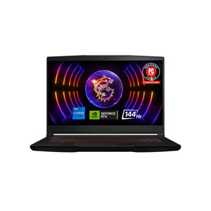MSI Thin 15 15.6” 144Hz FHD Gaming Laptop: Intel Core i7-13620H, NVIDIA Geforce RTX 4050, 16GB DDR4, 512GB NVMe SSD, WiFi 6E, Win 11: Black B13VE-2678US