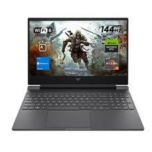 Load image into Gallery viewer, HP Victus 15 Gaming Laptop, 15.6&quot; FHD 144Hz Display, AMD Ryzen 5 7535HS, 16GB DDR5 RAM, 512GB PCIe M.2 SSD, NVIDIA GeForce RTX 2050, HDMI, Webcam, Backlit Keyboard, Wi-Fi 6, Windows 11 Home, Silver
