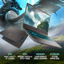 Load image into Gallery viewer, MSI Thin 15 15.6” 144Hz FHD Gaming Laptop: Intel Core i7-13620H, NVIDIA Geforce RTX 4050, 16GB DDR4, 512GB NVMe SSD, WiFi 6E, Win 11: Black B13VE-2678US
